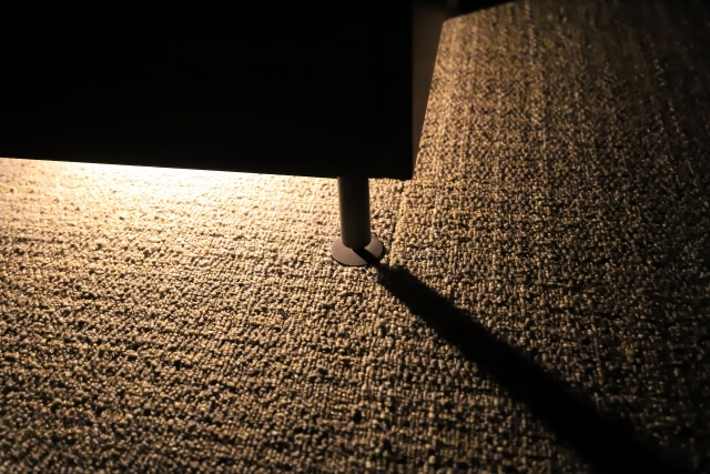 カタチはない照明も室内のイメージチェンジに貢献