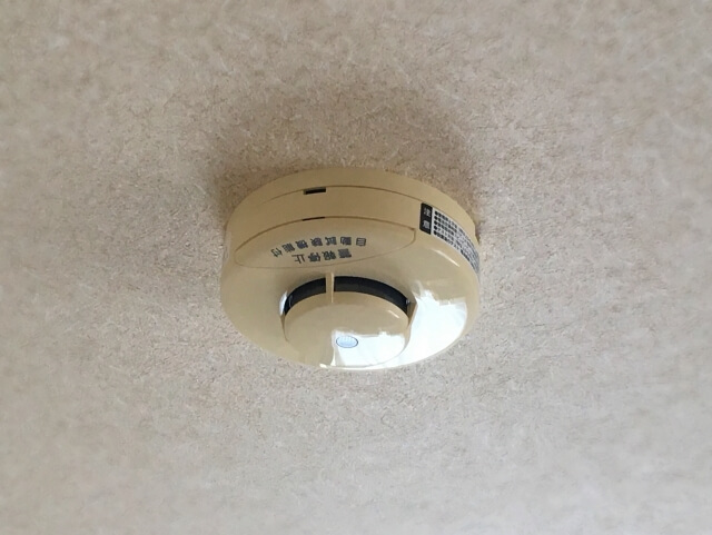 火災報知機についても忘れずに電池交換を