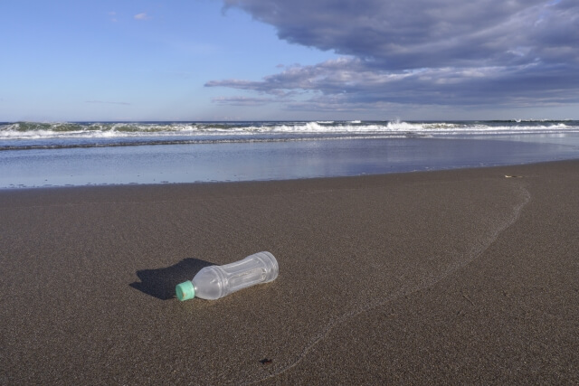 ポイ捨てされたペットボトルが海を汚している？