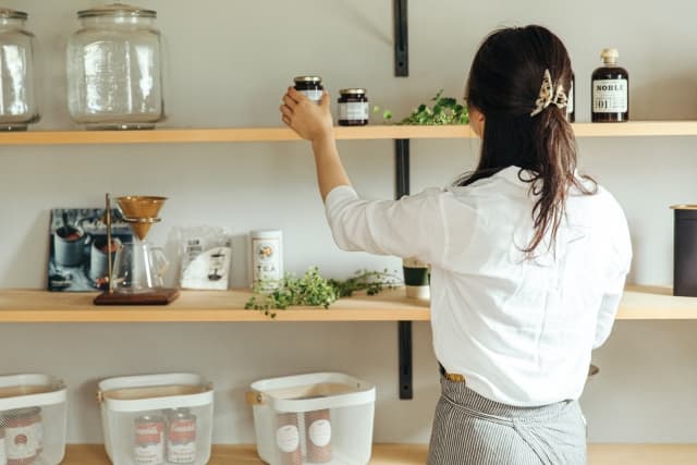 使ったら戻す仕組みで散らかりを防止