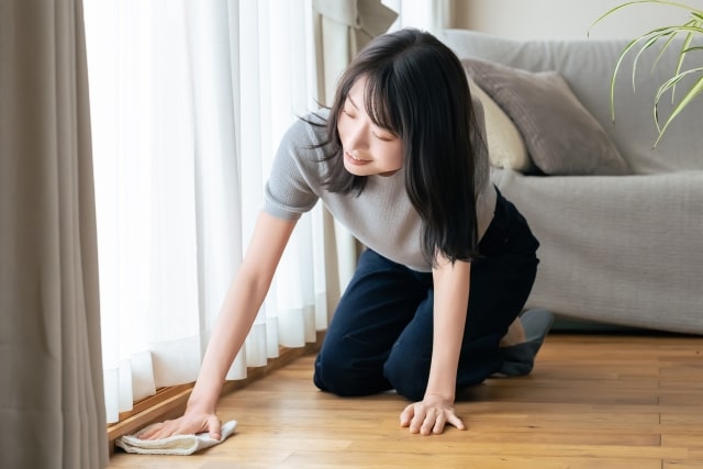 汚さない工夫と気づいた時に2分だけ