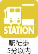 駅徒歩5分以内フラグ