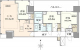 プラウドタワー武蔵小金井クロスイースト間取り図